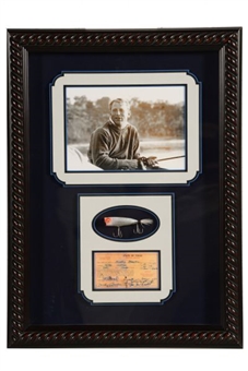 Mickey Mantle Personal Fishing Lure Framed and Matted